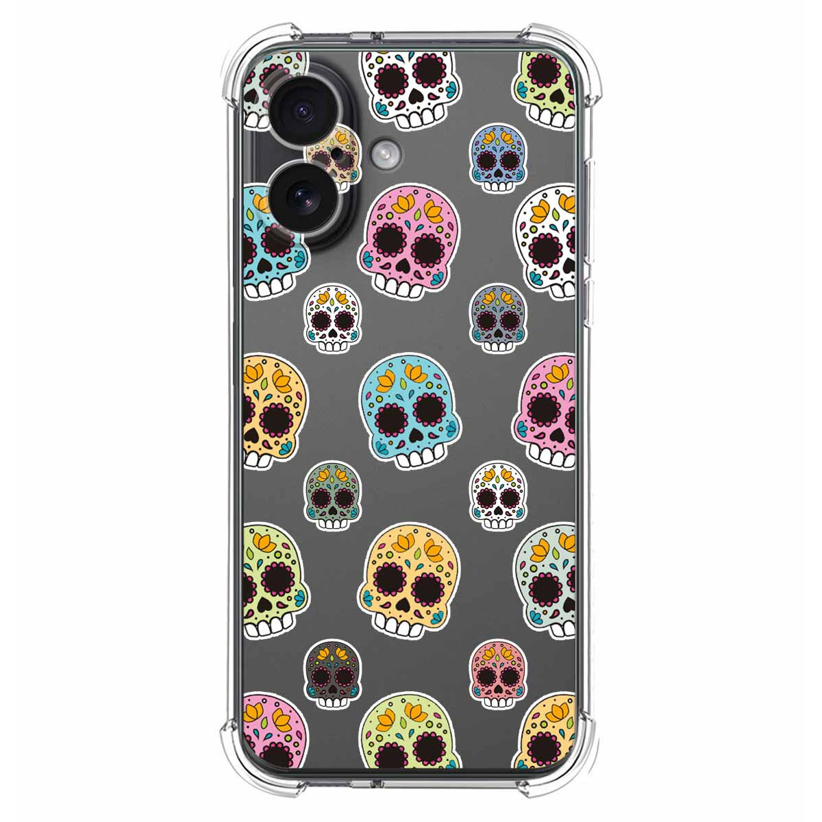 Funda Silicona Antigolpes para Iphone 17 (6.3) diseño Catrina Dibujos