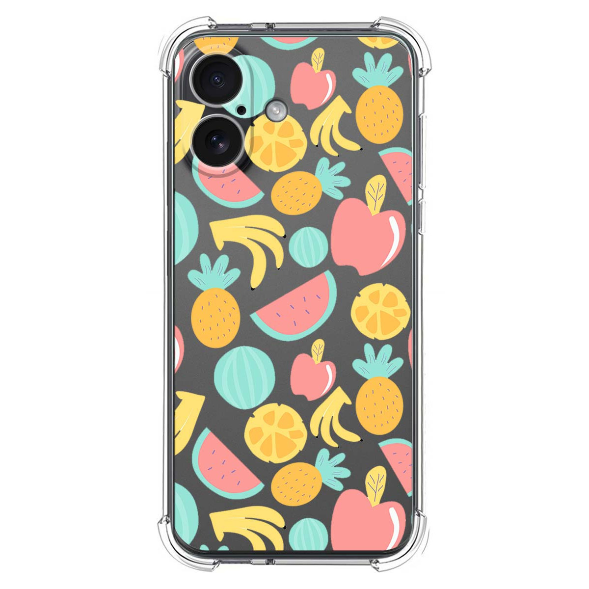 Funda Silicona Antigolpes para Iphone 17 (6.3) diseño Frutas 02 Dibujos