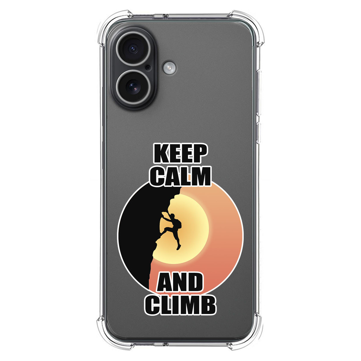 Funda Silicona Antigolpes para Iphone 17 (6.3) diseño Hombre Escalada Dibujos