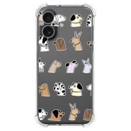 Funda Silicona Antigolpes para Iphone 17 (6.3) diseño Perros Dibujos