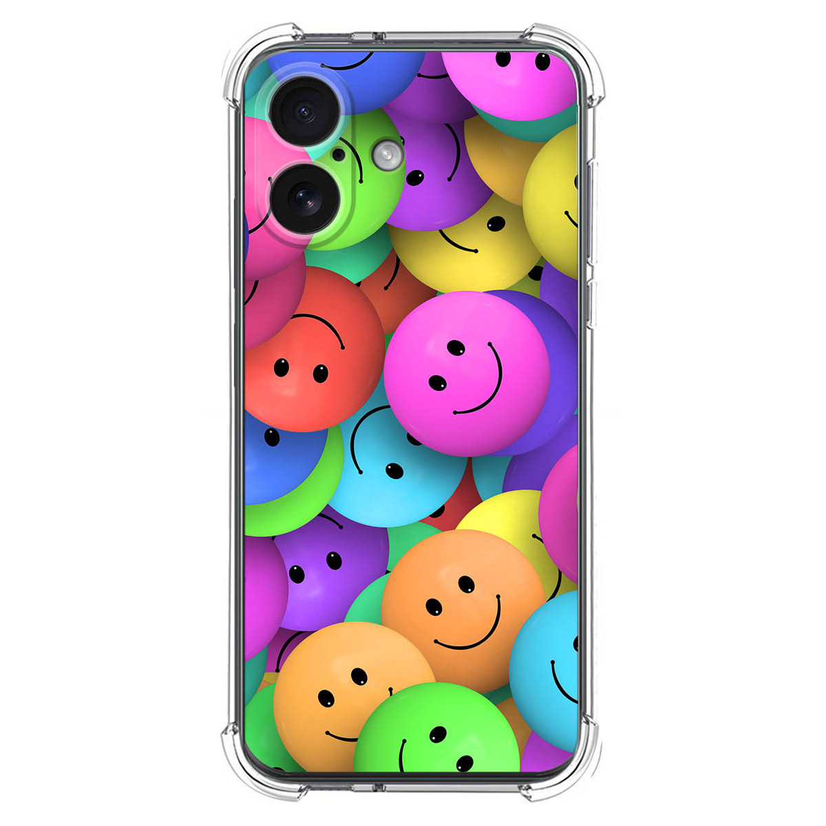 Funda Silicona Antigolpes para Iphone 17 (6.3) diseño Smile Dibujos