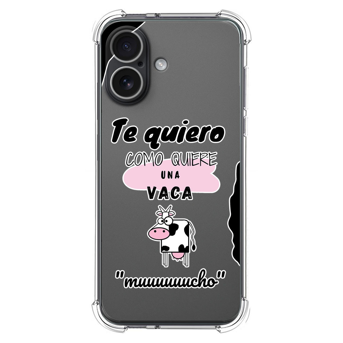 Funda Silicona Antigolpes para Iphone 17 (6.3) diseño Vaca Dibujos