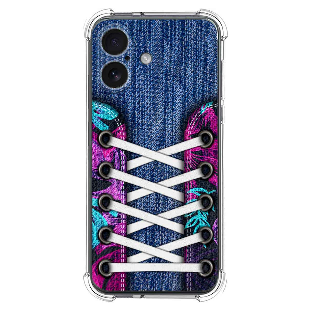 Funda Silicona Antigolpes para Iphone 17 (6.3) diseño Zapatillas 06 Dibujos