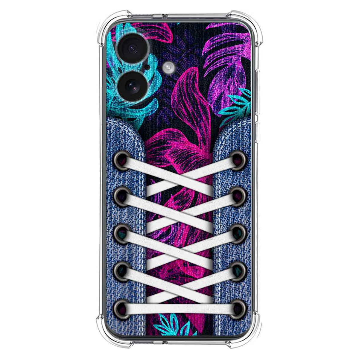 Funda Silicona Antigolpes para Iphone 17 (6.3) diseño Zapatillas 07 Dibujos
