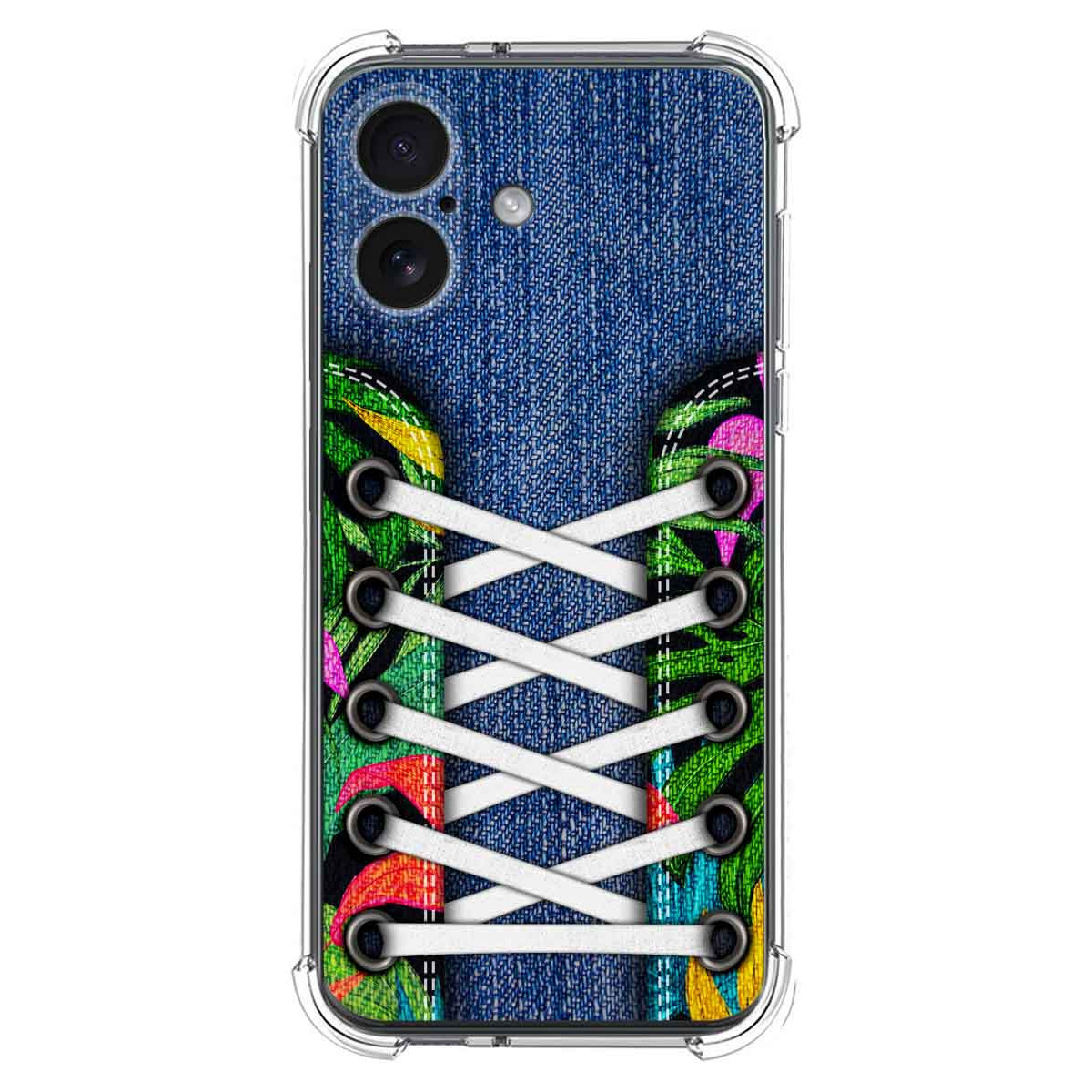 Funda Silicona Antigolpes para Iphone 17 (6.3) diseño Zapatillas 13 Dibujos