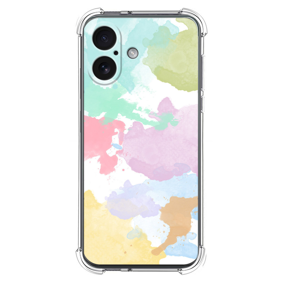 Funda Silicona Antigolpes para Iphone 17 (6.3) diseño Acuarela 11 Dibujos