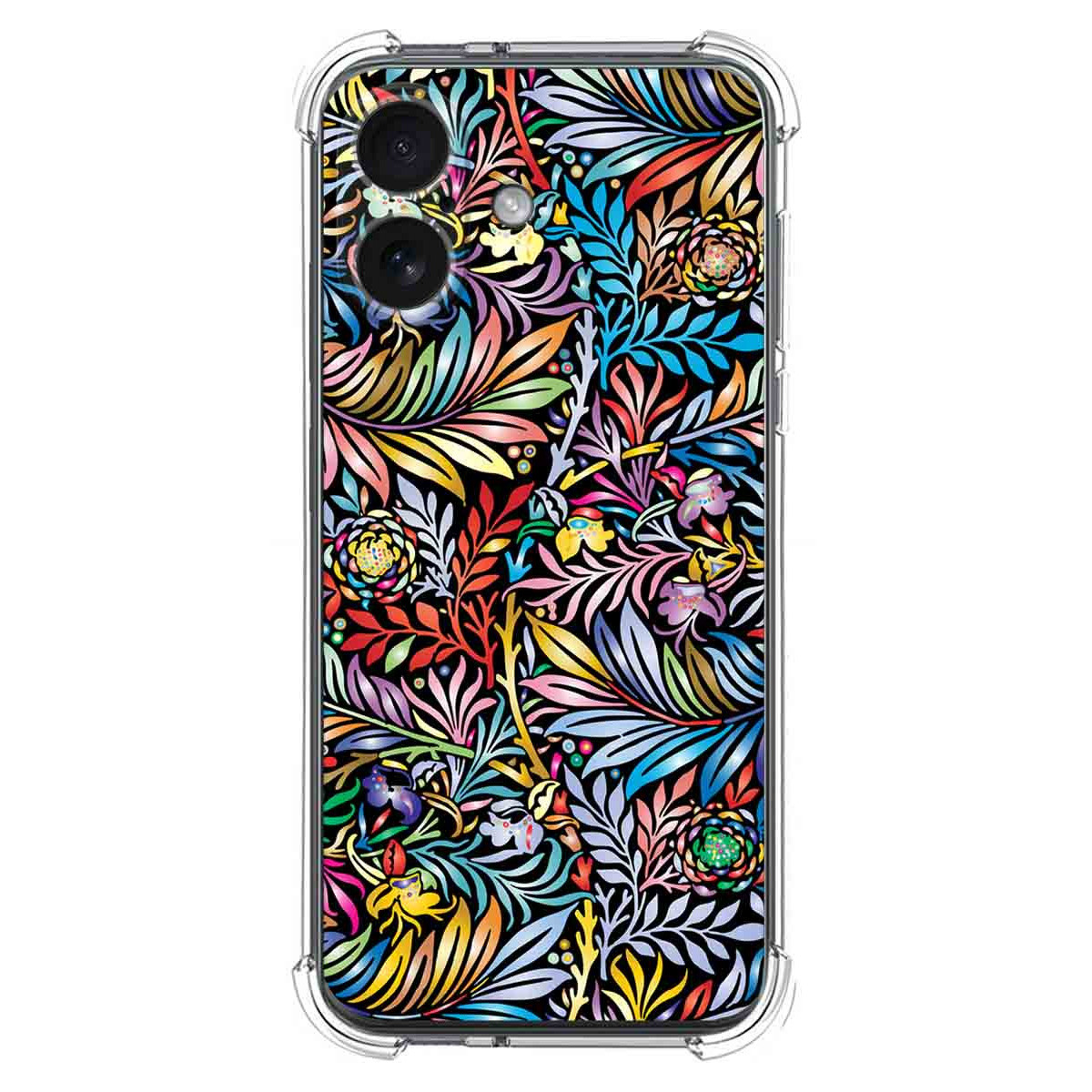 Funda Silicona Antigolpes para Iphone 17 (6.3) diseño Flores 04 Dibujos