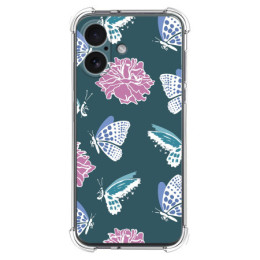Funda Silicona Antigolpes para Iphone 17 (6.3) diseño Flores 10 Dibujos