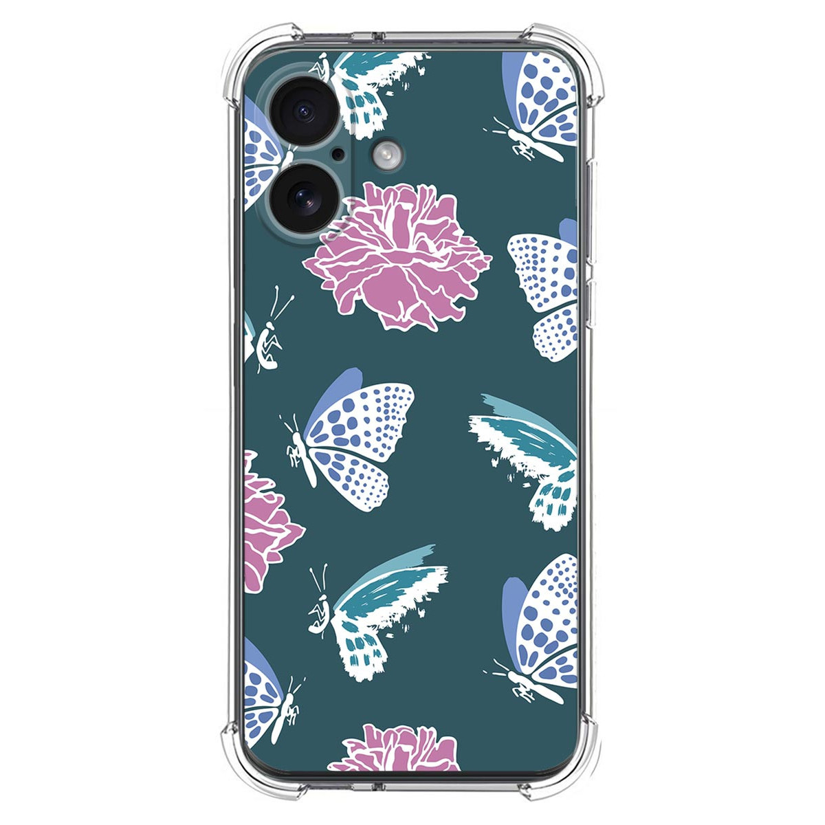 Funda Silicona Antigolpes para Iphone 17 (6.3) diseño Flores 10 Dibujos