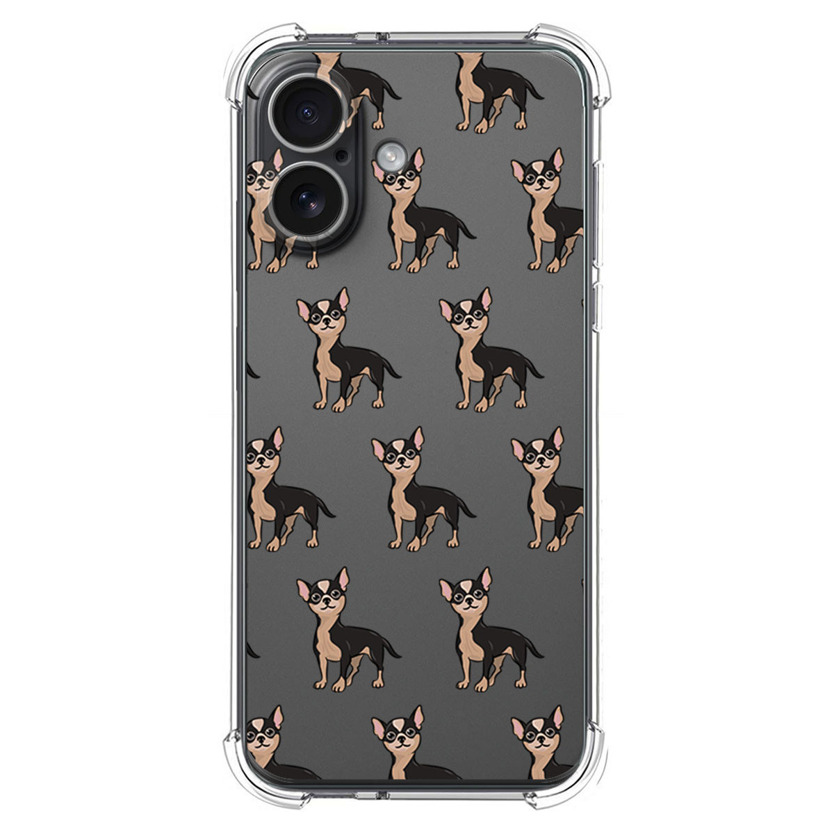 Funda Silicona Antigolpes para Iphone 17 (6.3) diseño Perros 11 Dibujos