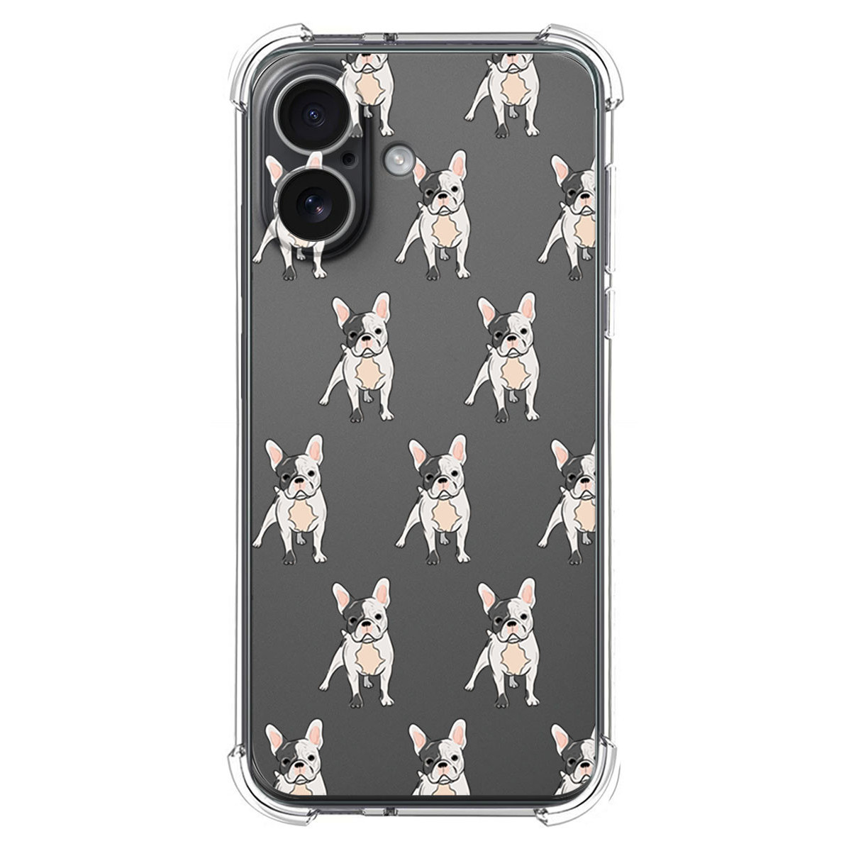 Funda Silicona Antigolpes para Iphone 17 (6.3) diseño Perros 12 Dibujos