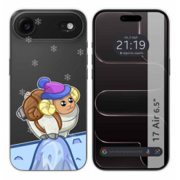 Funda Silicona Transparente para Iphone 17 Air (6.5) diseño Cabra Dibujos