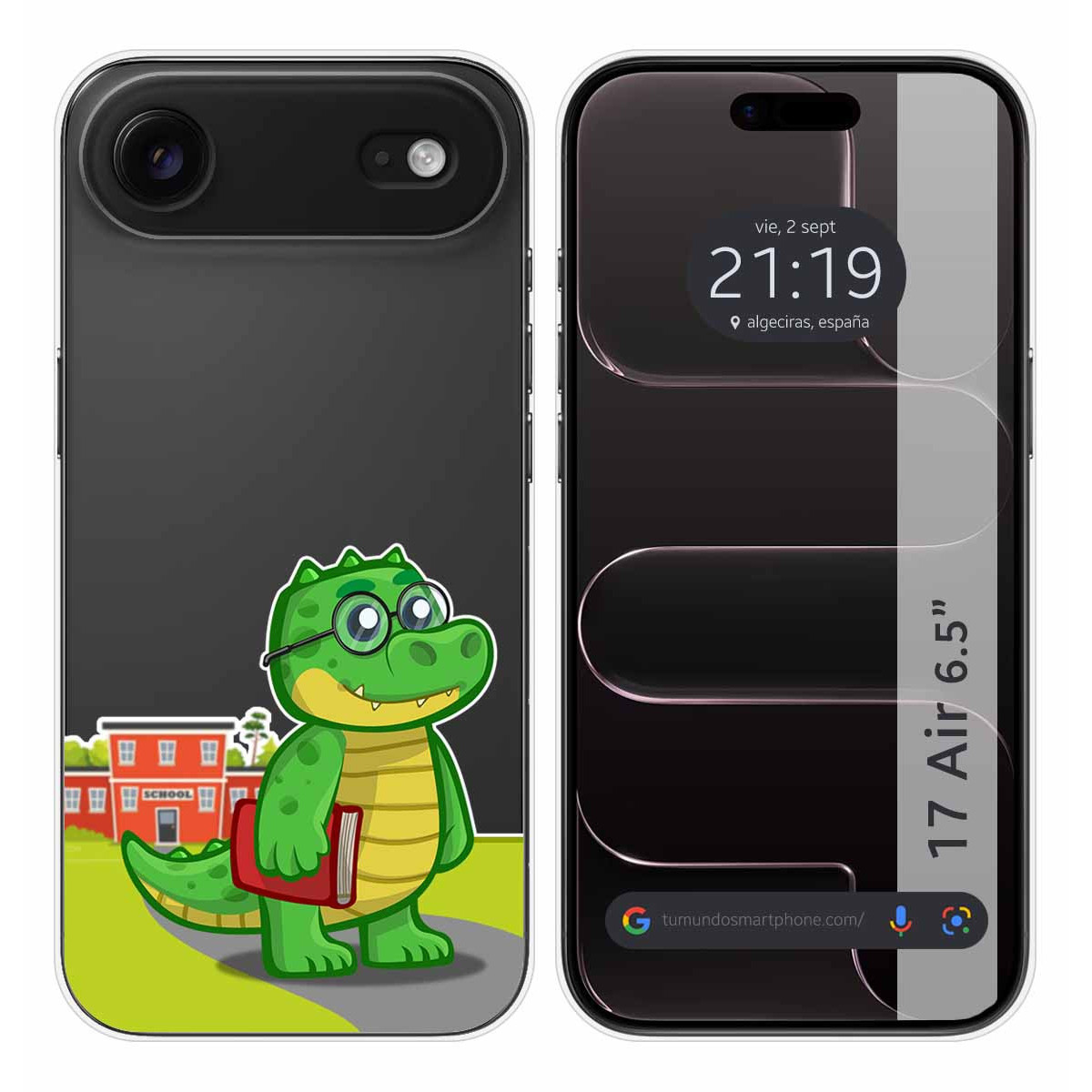 Funda Silicona Transparente para Iphone 17 Air (6.5) diseño Coco Dibujos