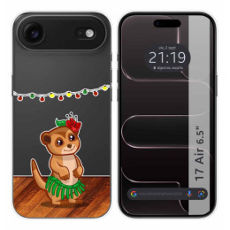Funda Silicona Transparente para Iphone 17 Air (6.5) diseño Suricata Dibujos
