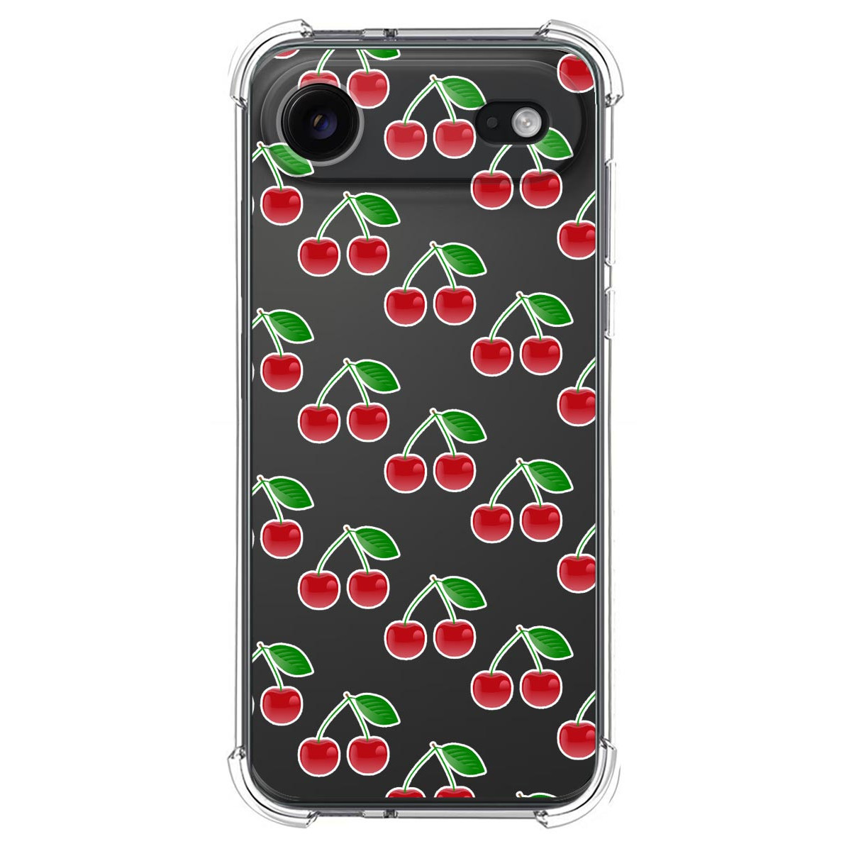 Funda Silicona Antigolpes para Iphone 17 Air (6.5) diseño Cerezas Dibujos