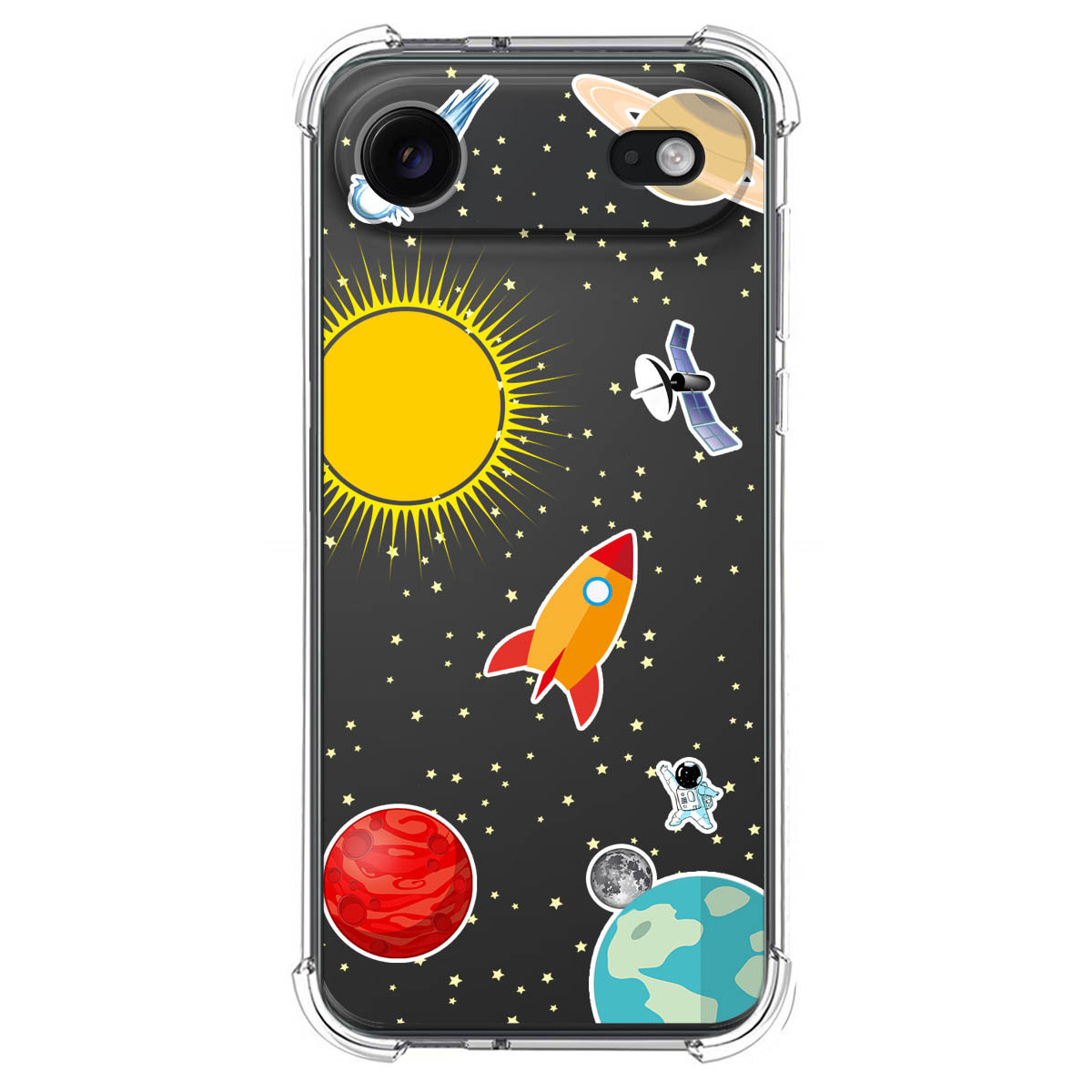 Funda Silicona Antigolpes para Iphone 17 Air (6.5) diseño Espacio Dibujos