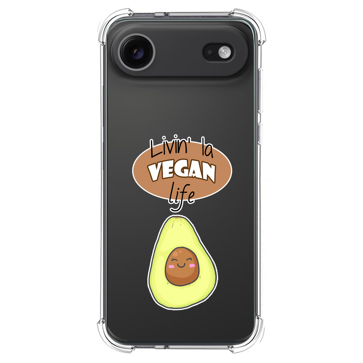 Funda Silicona Antigolpes para Iphone 17 Air (6.5) diseño Vegan Life Dibujos