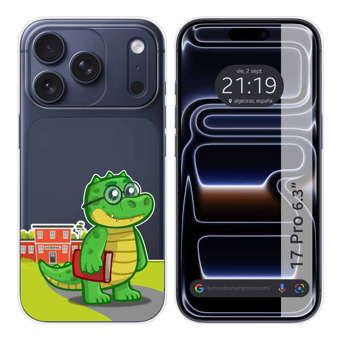 Funda Silicona Transparente para Iphone 17 Pro (6.3) diseño Coco Dibujos