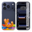 Funda Silicona Transparente para Iphone 17 Pro (6.3) diseño Leopardo Dibujos