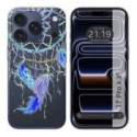 Funda Silicona Transparente para Iphone 17 Pro (6.3) diseño Plumas Dibujos