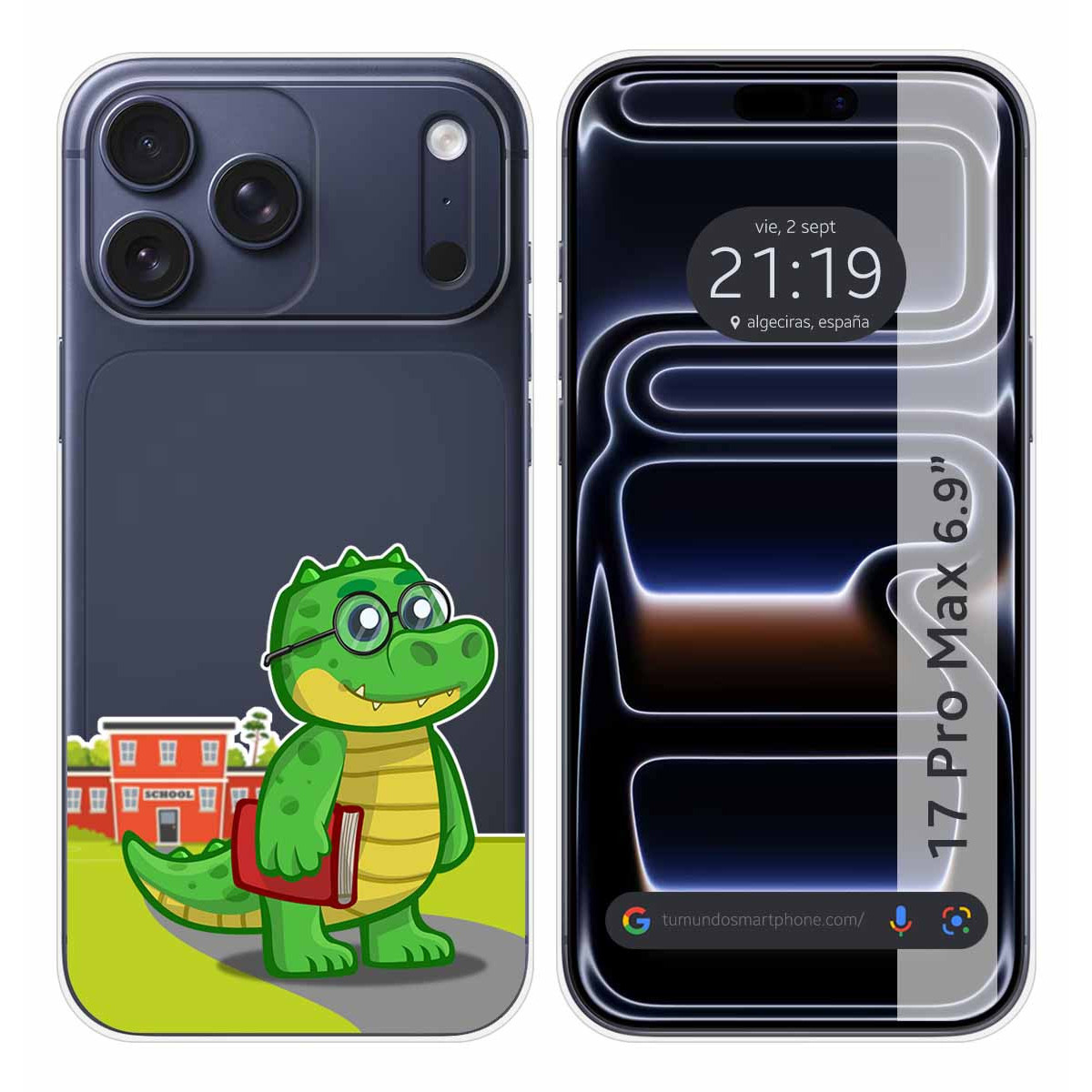 Funda Silicona Transparente para Iphone 17 Pro Max (6.9) diseño Coco Dibujos