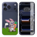 Funda Silicona Transparente para Iphone 17 Pro Max (6.9) diseño Conejo Dibujos