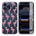 Funda Silicona Transparente para Iphone 17 Pro Max (6.9) diseño Flamenco Dibujos