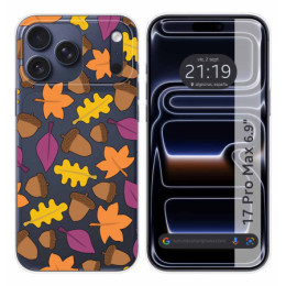 Funda Silicona Transparente para Iphone 17 Pro Max (6.9) diseño Otoño Dibujos