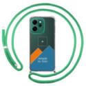 Personaliza tu Funda Colgante Transparente para Oppo Reno 14 F / 14F 5G con Cordon Verde Agua Dibujo Personalizada