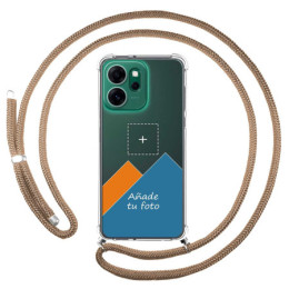 Personaliza tu Funda Colgante Transparente para Oppo Reno 14 FS / 14FS 5G con Cordon Camel Dibujo Personalizada