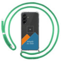 Personaliza tu Funda Colgante Transparente para Samsung Galaxy A17 4G / 5G con Cordon Verde Agua Dibujo Personalizada