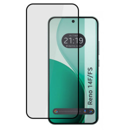 Protector Cristal Templado Completo 5D Full Glue Negro para Oppo Reno 14 FS / 14FS 5G Vidrio