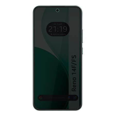 Protector Pantalla Hidrogel Privacidad Antiespías para Oppo Reno 14 F / 14F 5G