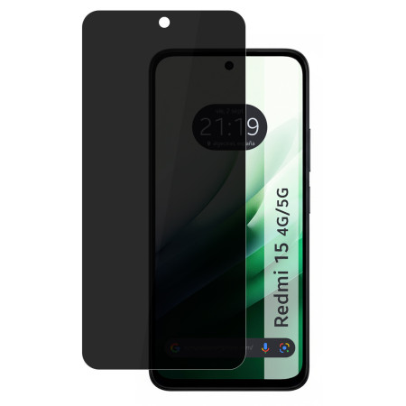 Protector Pantalla Hidrogel Privacidad Antiespías para Xiaomi Redmi 15 4G / 5G
