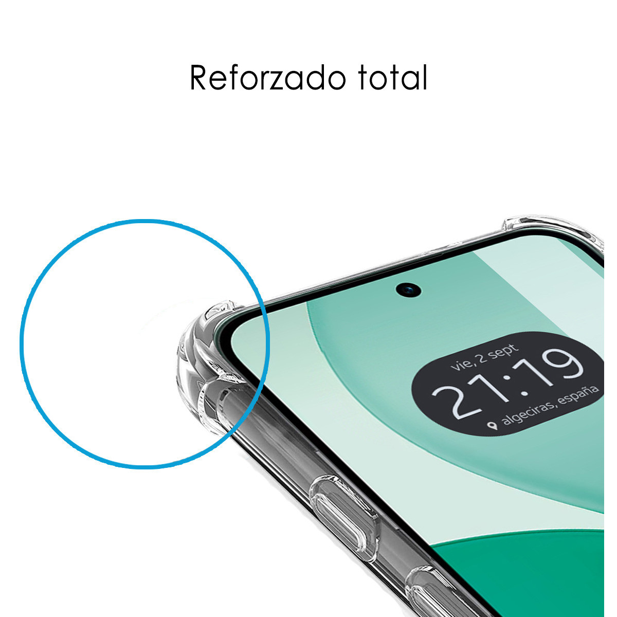 Funda Silicona Antigolpes Transparente para Oppo Reno 14 5G