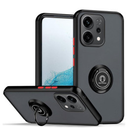 Funda Mate con Borde Negro y Anillo Giratorio 360 para Oppo Reno 14 5G