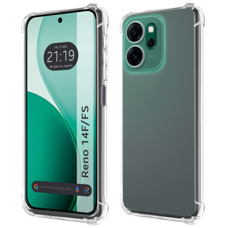 Funda Silicona Antigolpes Transparente para Oppo Reno 14 FS / 14FS 5G