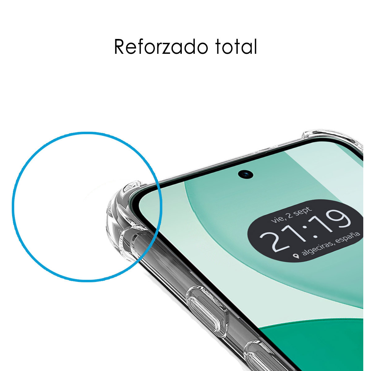 Funda Silicona Antigolpes Transparente para Oppo Reno 14 FS / 14FS 5G