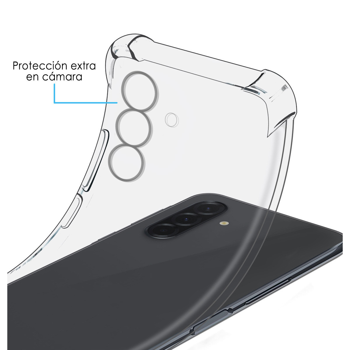 Funda Silicona Antigolpes Transparente para Samsung Galaxy A17 4G / 5G
