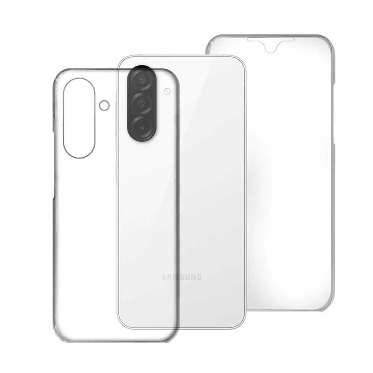 Funda Doble Transparente Pc + Tpu Full Body 360 para Samsung Galaxy A17 4G / 5G