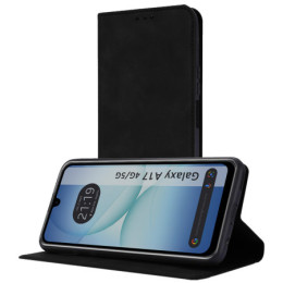 Funda Libro de Polipiel con tarjetero para Samsung Galaxy A17 4G / 5G color Negra