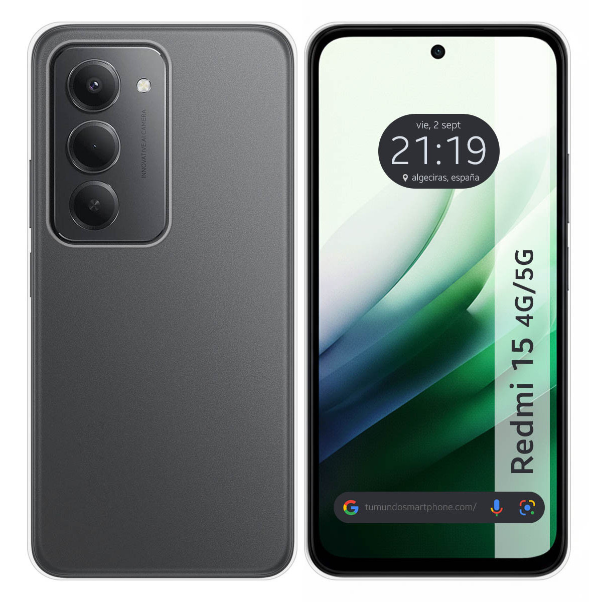 Funda Silicona Gel TPU Transparente para Xiaomi Redmi 15 4G / 5G