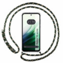 Funda Colgante Transparente para Xiaomi Redmi 15 4G / 5G con Cordon Verde / Dorado