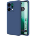 Funda Silicona Líquida Ultra Suave para Oppo Reno 14 5G color Azul