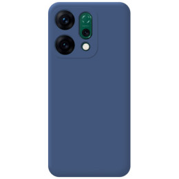 Funda Silicona Líquida Ultra Suave para Oppo Reno 14 5G color Azul 2