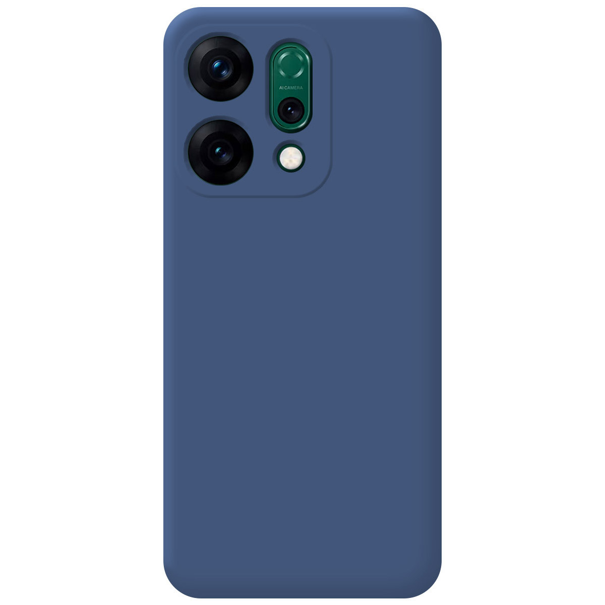 Funda Silicona Líquida Ultra Suave para Oppo Reno 14 5G color Azul