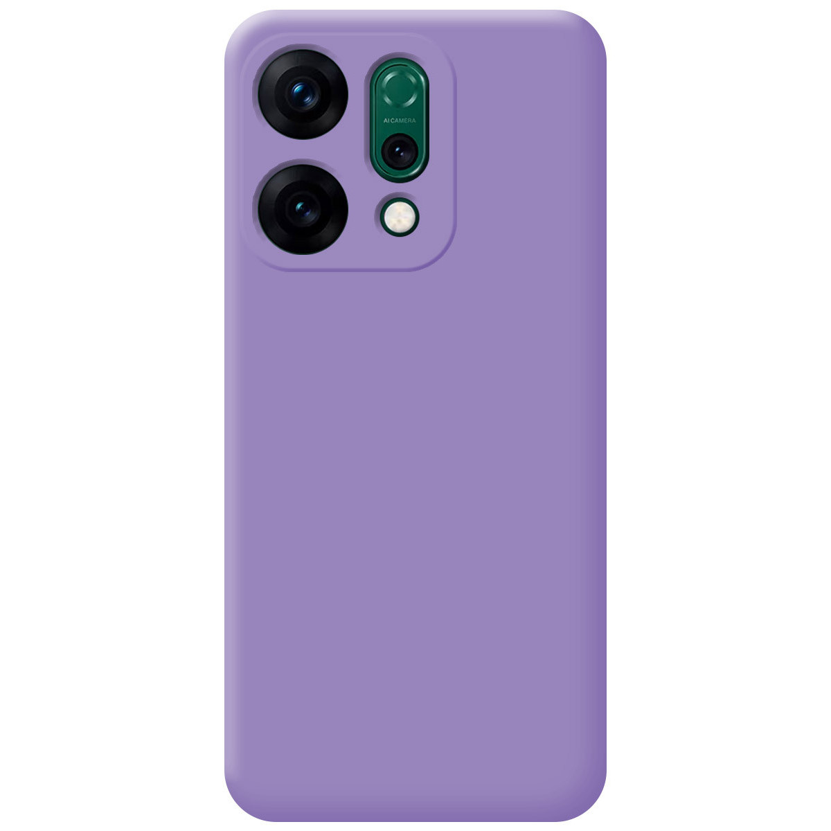 Funda Silicona Líquida Ultra Suave para Oppo Reno 14 5G color Morada