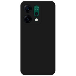 Funda Silicona Líquida Ultra Suave para Oppo Reno 14 5G color Negra 2