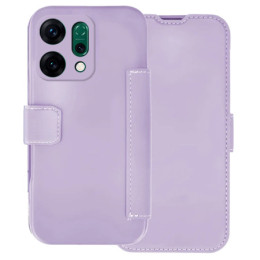 Funda Silicona Suave con Tapa para Oppo Reno 14 5G color Morada