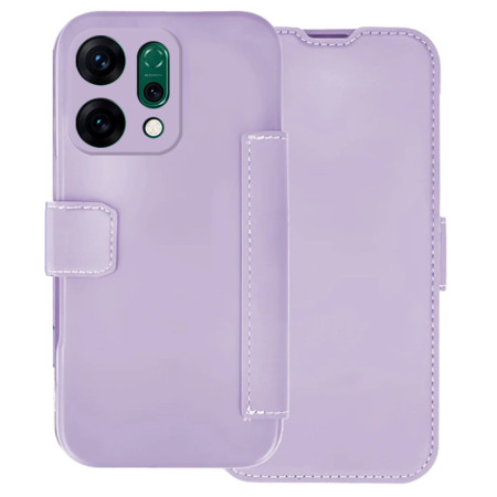 Funda Silicona Suave con Tapa para Oppo Reno 14 5G color Morada